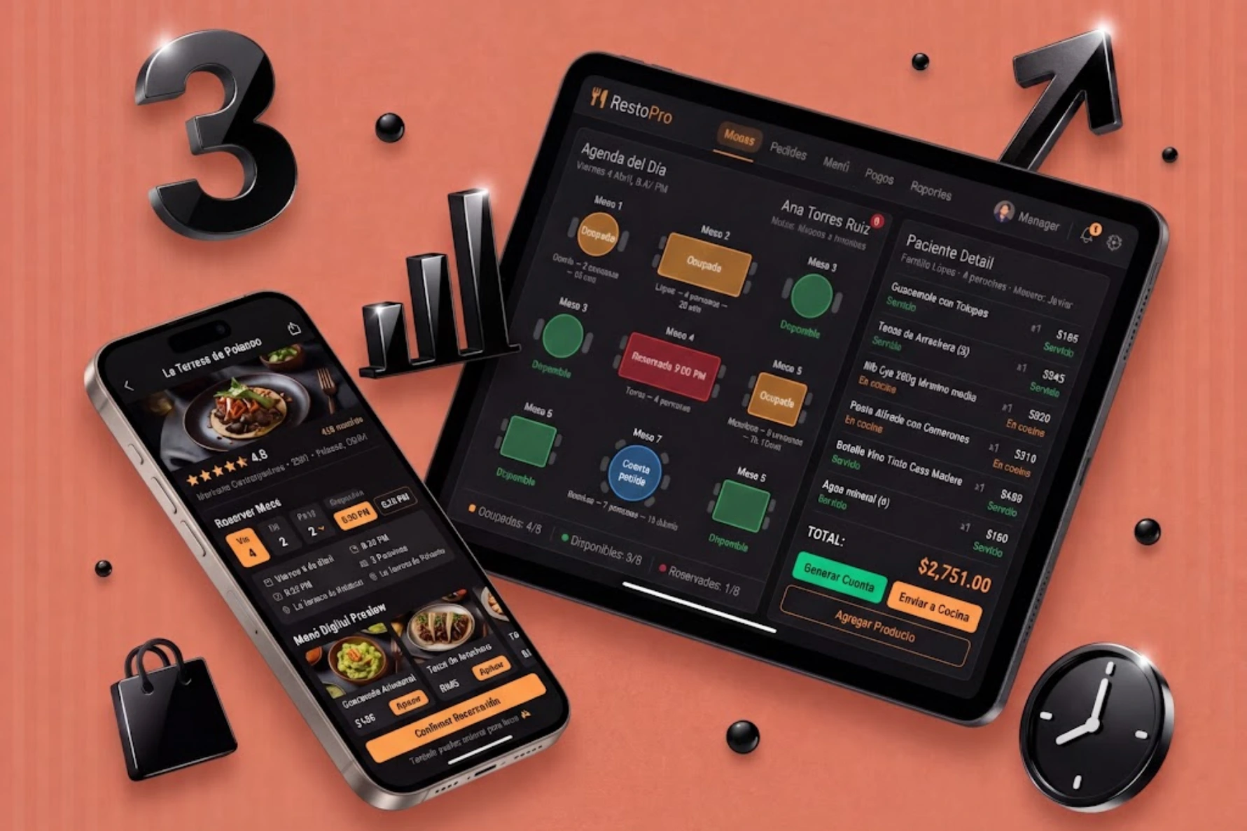 Sistema restaurantes Bit3io