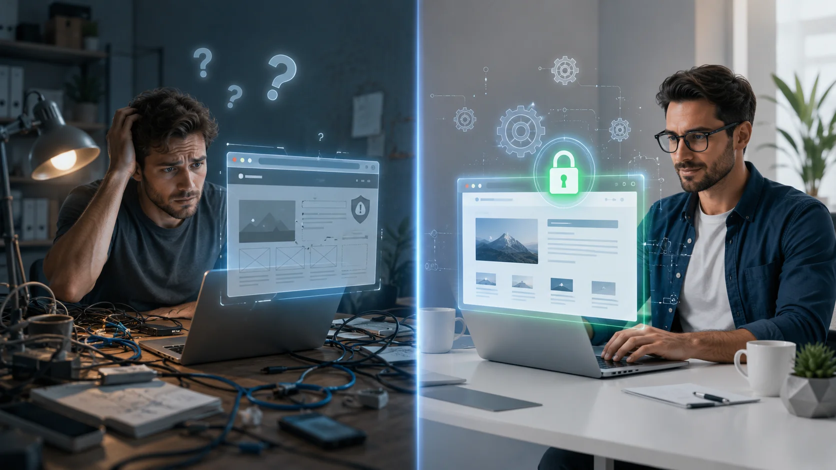 Comparación entre resolver el SSL improvisando solo y dejarlo bien hecho con un especialista.