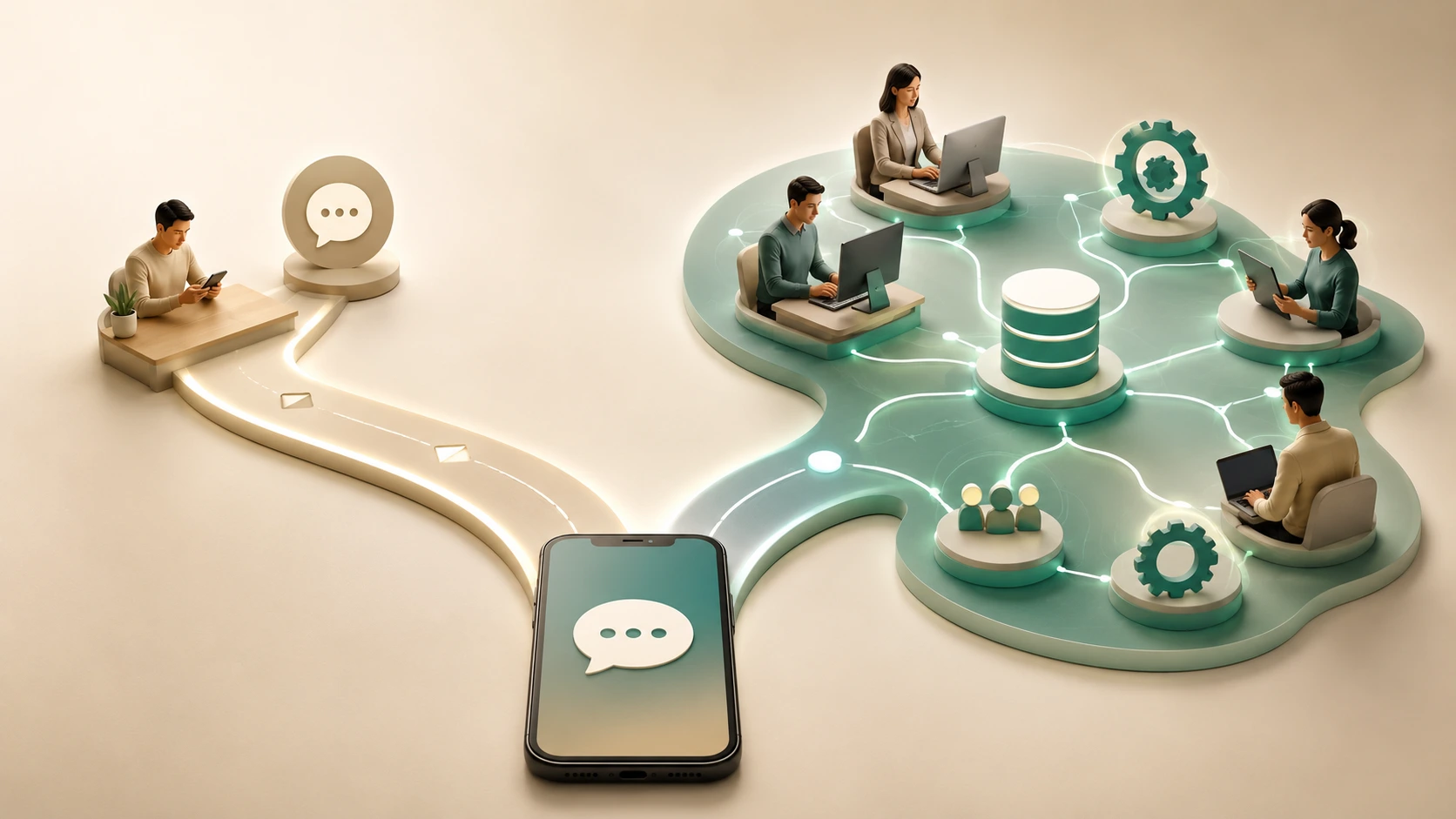 WhatsApp Business app frente a la API: dos niveles de automatización según el tamaño del negocio.