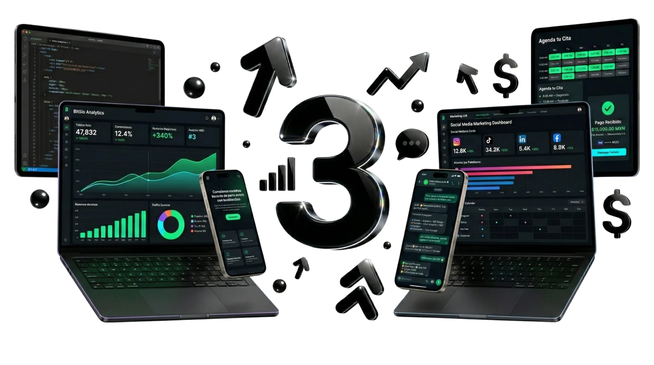 Bit3io Marketing Hub Dashboard
