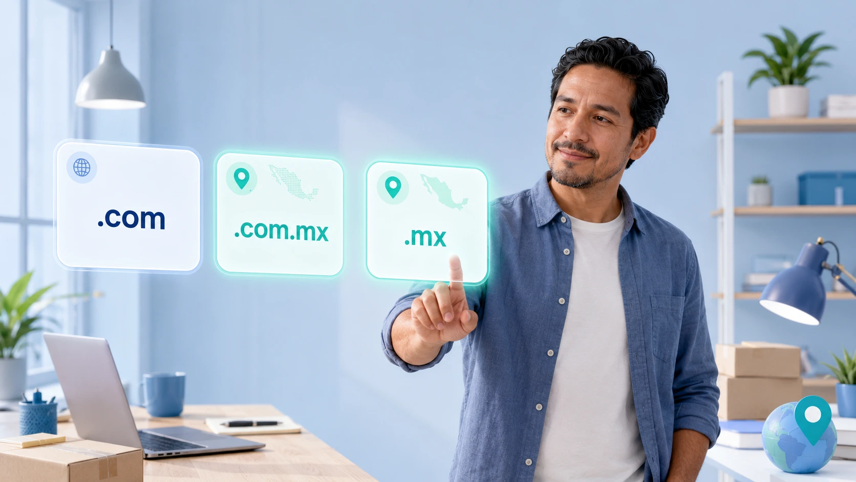 Elegir la terminación del dominio .com, .com.mx o .mx para un negocio en México