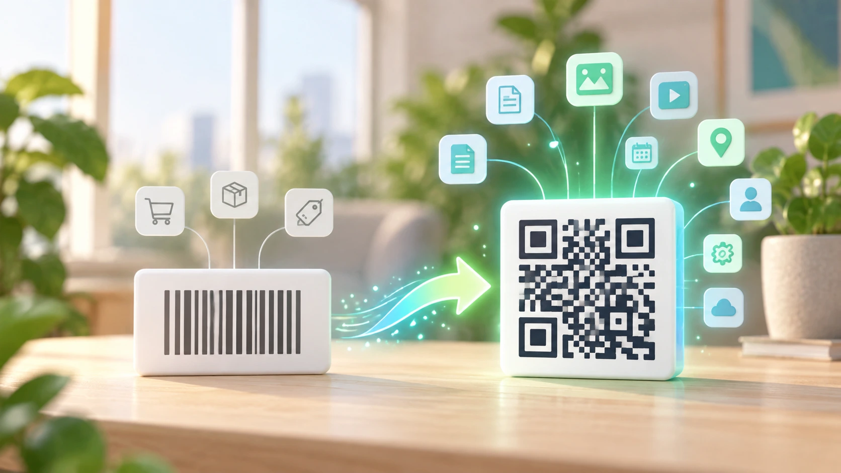 Del código de barras de una línea al código QR de dos dimensiones, que guarda mucho más