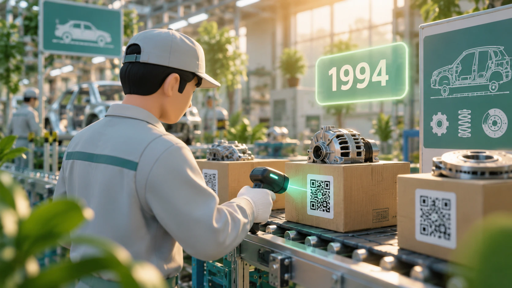 El código QR nació en 1994 en una fábrica japonesa de autopartes para rastrear cajas
